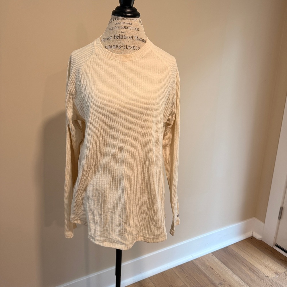 Columbia Women's Off-White Long Sleeve Thermal Shirt Size XXL